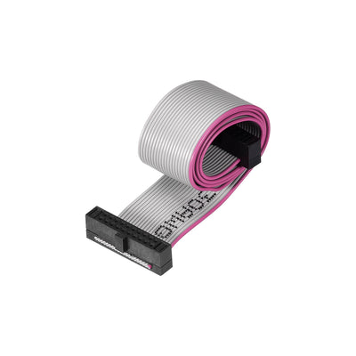 Harfington Uxcell IDC Wire Flat Ribbon Cable FC/FC Female Connector A-type 20Pins 1.27mm Pitch 20cm Length