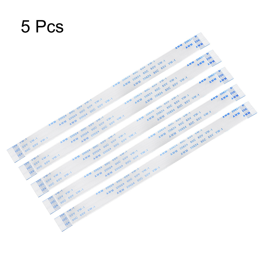 Uxcell Uxcell Flexible Flat Cable, 28 Pins 0.5mm Pitch 150mm FPC FFC Ribbon Cable 5Pcs(A Type)