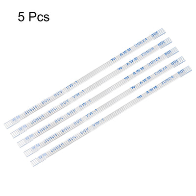 Harfington Uxcell Flexible Flat Cable, 5 Pins 0.5mm Pitch 120mm FPC FFC Ribbon Cable 5Pcs(A Type