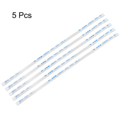 Harfington Uxcell Flexible Flat Cable, 5 Pins 0.5mm Pitch 120mm FPC FFC Ribbon Cable 5Pcs(A Type