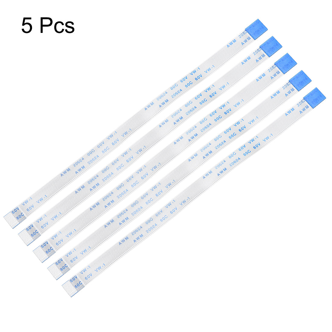 Uxcell Uxcell Flexible Flat Cable, 7 Pins 0.5mm Pitch 150mm FPC FFC Ribbon Cable 5Pcs(B Type)