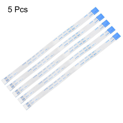 Harfington Uxcell Flexible Flat Cable, 7 Pins 0.5mm Pitch 150mm FPC FFC Ribbon Cable 5Pcs(B Type)