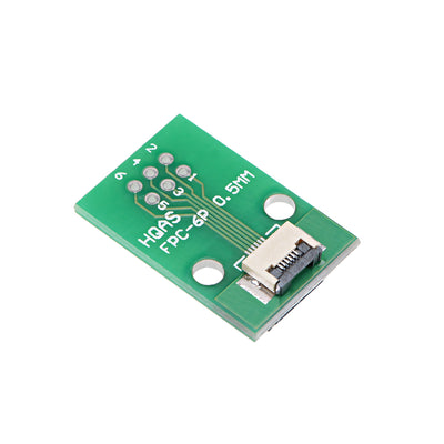 uxcell Uxcell FFC FPC 6 Pin 0.5mm 1mm Pitch to DIP 2.0mm PCB Converter Board Couple Extend Adapter