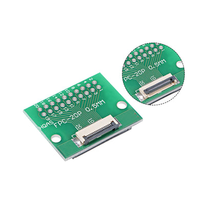 Harfington Uxcell FFC FPC 20 Pin 0.5mm 1mm Pitch to DIP 2.0mm PCB Converter Board Couple Extend Adapter