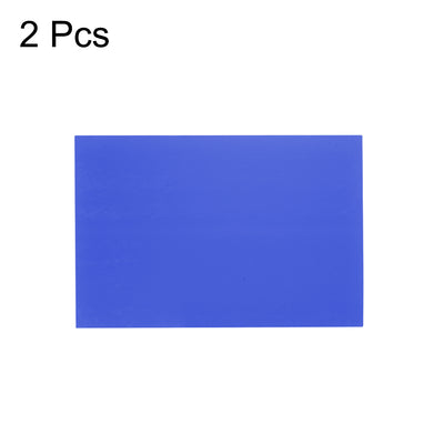 Harfington Uxcell PVC Foam Board Sheet,3mm T x 8"W x 12“L,Blue,Double Sided,Expanded PVC Sheet,for	Presentations,Signboards,	Artsand	Crafts,Framing,Display,2pcs