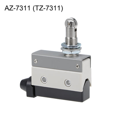 Harfington Uxcell AZ-7311 Limit Switch, TZ-7311 Roller Plunger Micro Momentary Switches Panel Mount 1NC+1NO
