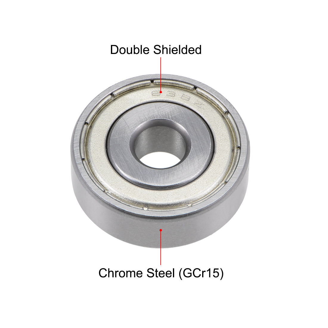 uxcell Uxcell Deep Groove Ball Bearings Metric Double Shielded Chrome Steel ABEC3 Z1 Level