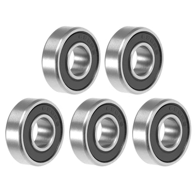 Harfington Uxcell Deep Groove Ball Bearing Double Sealed P6 Z1 Level Bearings