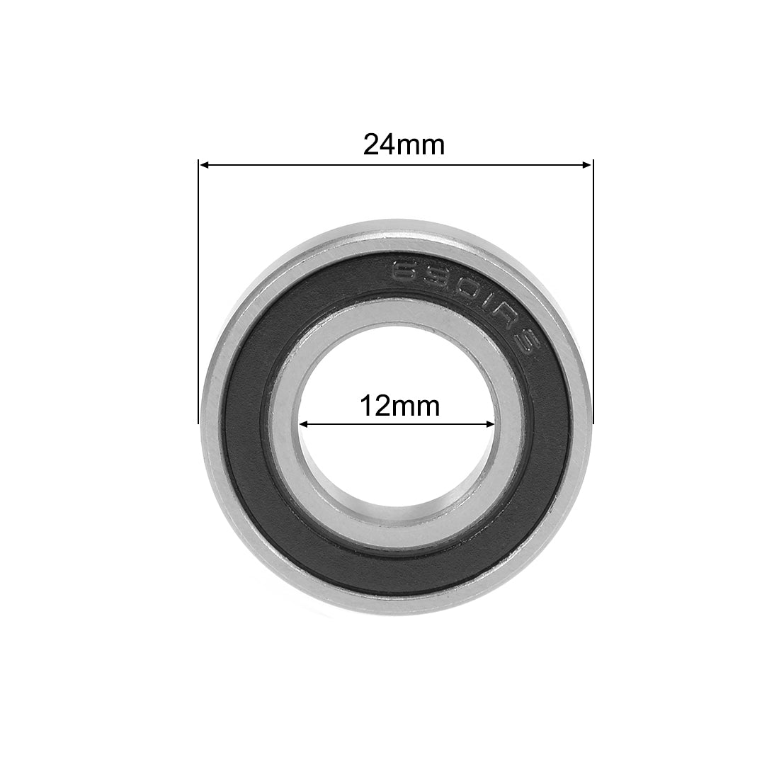 uxcell Uxcell Deep Groove Ball Bearing Double Sealed P6 Z1 Bearings