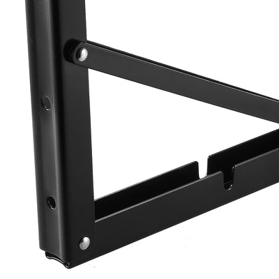 Harfington Uxcell Folding Bracket 16 inch 400mm for Shelves Table Desk Wall Mounted Support Collapsible Long Release Arm Space Saving Carbon Steel
