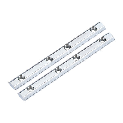 Harfington Uxcell Straight Line Connector, 3.9 Inch Joint Bracket for 2020 Series T Slot 6mm Aluminum Extrusion Profile, 2 Pcs
