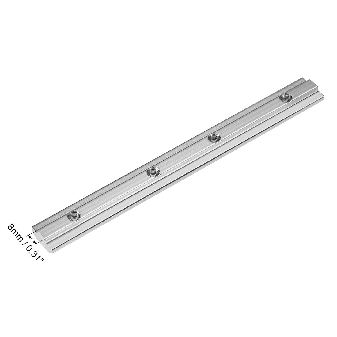 uxcell Uxcell Straight Line Connector, 7 Inch Joint Bracket for 4040 Series T Slot 8mm Aluminum Extrusion Profile, 4 Pcs