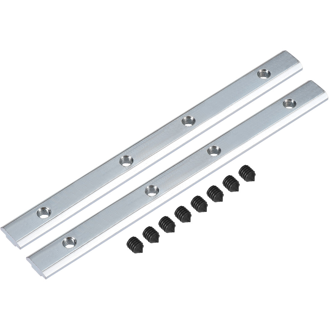 uxcell Uxcell Straight Line Connector, 7 Inch Joint Bracket with Screws for 3030 Series T Slot 8mm Aluminum Extrusion Profile, 2 Pcs