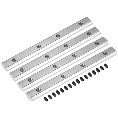 Harfington Uxcell Straight Line Connector, 7 Inch Joint Bracket with Screws for 4040 Series T Slot 8mm Aluminum Extrusion Profile, 4 Pcs
