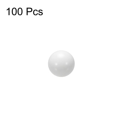 Harfington Uxcell 5mm POM Coin Ring Making Balls, Plastic Bearing Ball 100pcs