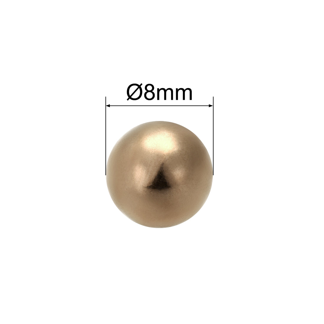 Uxcell Uxcell 6mm Precision Solid Brass Bearing Balls 20pcs