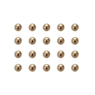 Harfington Uxcell 1/4-inch Precision Solid Brass Bearing Balls 50pcs