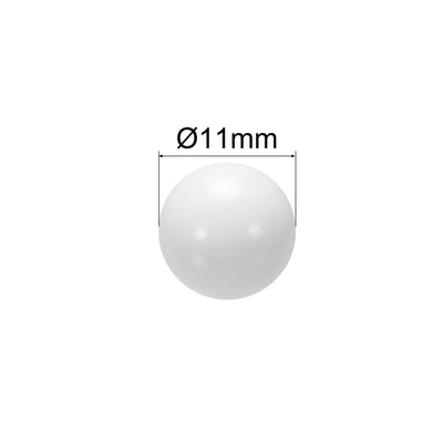 Harfington Uxcell 11mm POM Coin Ring Making Balls, Plastic Bearing Ball 5pcs