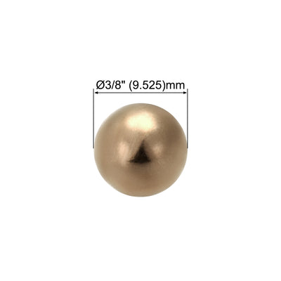 Harfington Uxcell 3/8-inch Precision Solid Brass Bearing Balls 10pcs