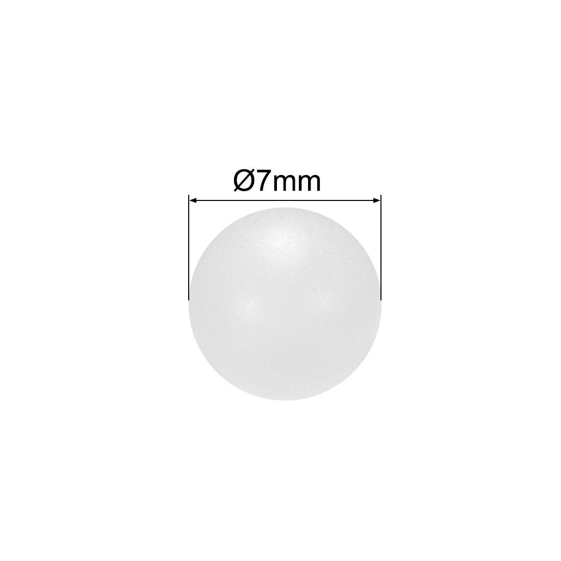 Uxcell Uxcell 7mm PP Solid Plastic Balls, Precision Bearing Ball 300pcs