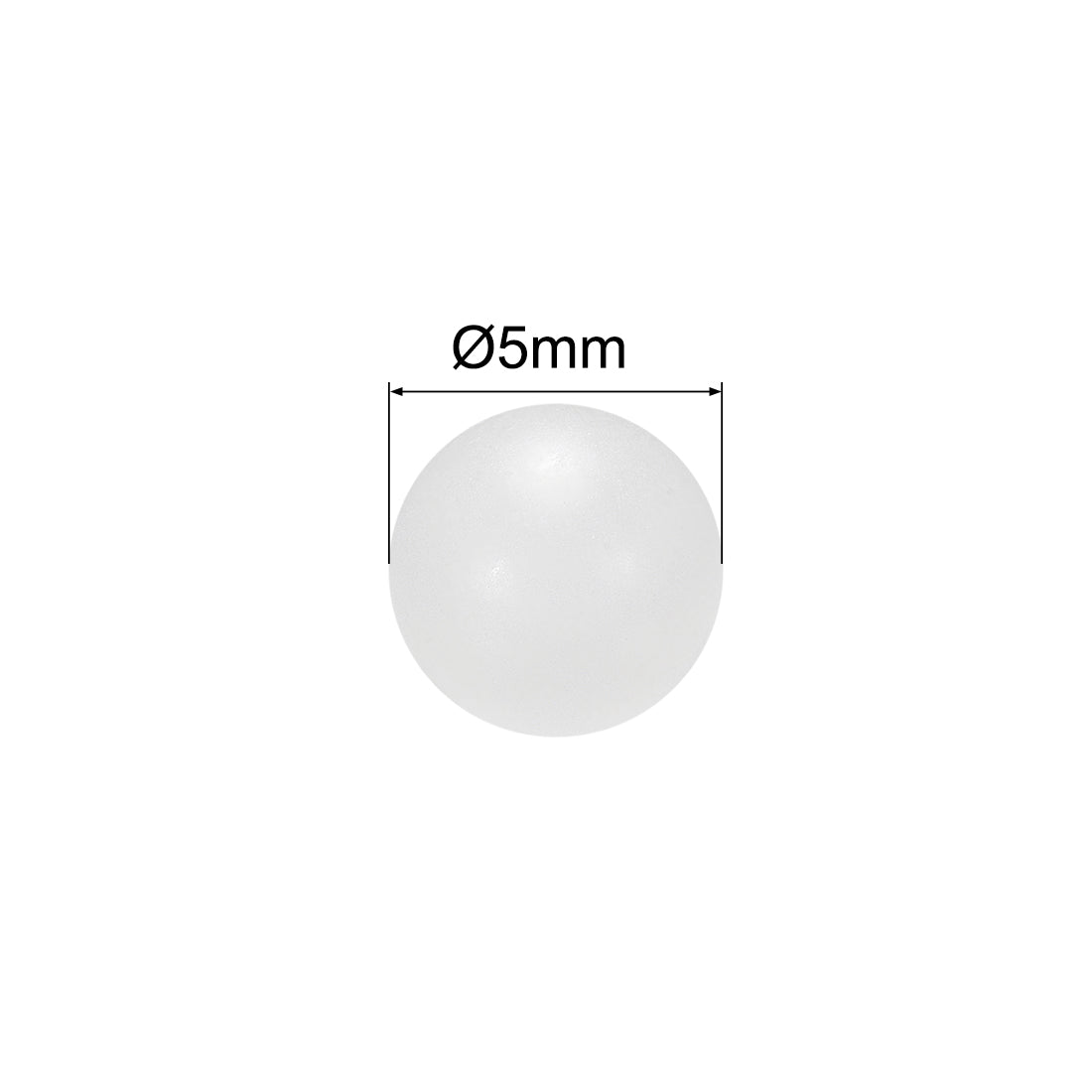 Uxcell Uxcell 10mm PP Solid Plastic Balls, Precision Bearing Ball 100pcs