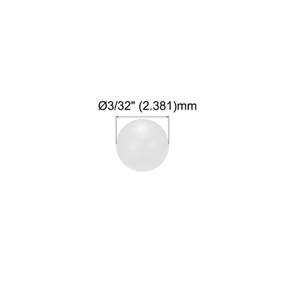 Harfington Uxcell 3/32-inch PP Solid Plastic Balls, Precision Bearing Ball 100pcs