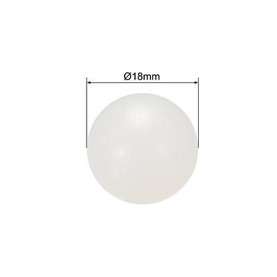 Harfington Uxcell 18mm PP Solid Plastic Balls, Precision Bearing Ball 5pcs