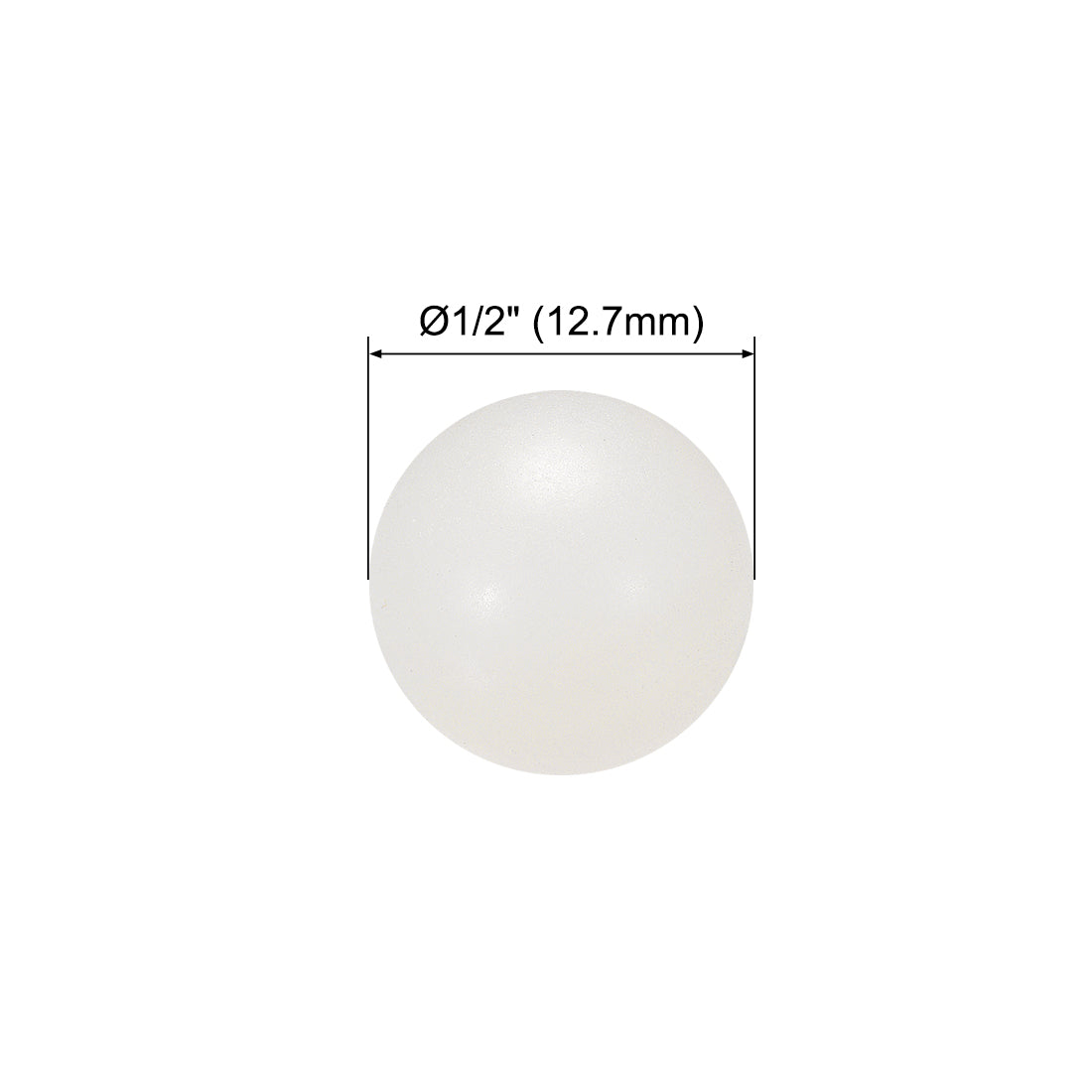 uxcell Uxcell 1/2-inch PA Nylon Solid Plastic Balls, Precision Bearing Ball 25pcs