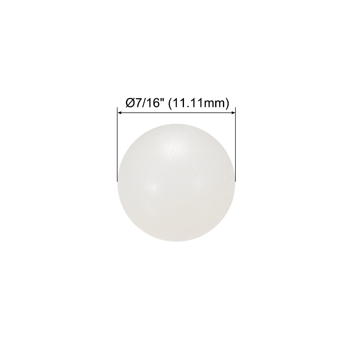 Uxcell Uxcell 7/16-inch PA Nylon Solid Plastic Balls, Precision Bearing Ball 10pcs