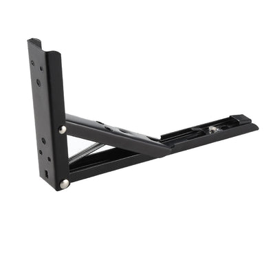Harfington Uxcell Folding Bracket 9.5 inch 243mm for Shelves Table Desk Wall Mounted Support Collapsible Long Release Arm Space Saving Carbon Steel