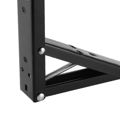 Harfington Uxcell Folding Bracket 11.6 inch 295mm for Shelves Table Desk Wall Mounted Support Collapsible Long Release Arm Space Saving Carbon Steel 2pcs