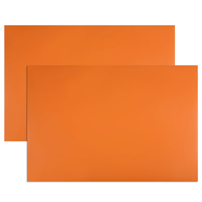 Harfington Uxcell 2 Pcs Dry Erase  Magnetic Strip 11.7" x 8" Magnetical Sheet Labels Stickers Writable Orange For Whiteboards Refrigerator and Crafts