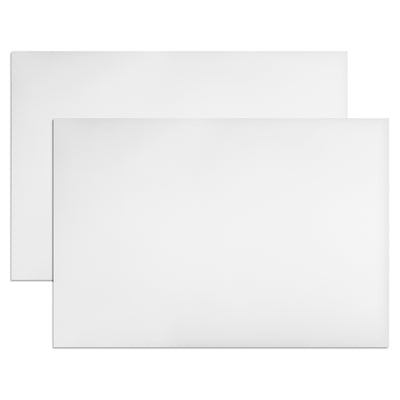 Harfington Uxcell 2 Pcs Dry Erase  Magnetic Strip 11.7" x 8" Magnetical Sheet Labels Stickers Writable White For Whiteboards Refrigerator and Crafts
