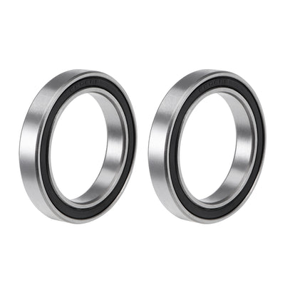 uxcell Uxcell 6806-2RS Ball Bearing 30x42x7mm Double Sealed ABEC-3 Bearings 2pcs