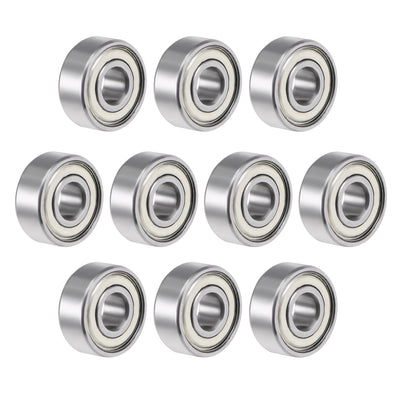 uxcell Uxcell R3ZZ Ball Bearing 3/16"x1/2"x10/51" Double Shielded ABEC-3 Bearings 10pcs