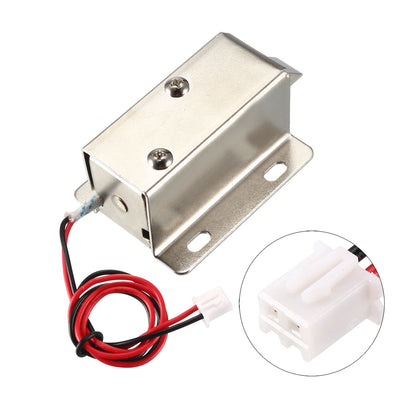 Harfington Uxcell DC 24V 2.3A 11.4mm Electromagnetic Solenoid Lock Assembly for Electirc Lock Cabinet Door Lock