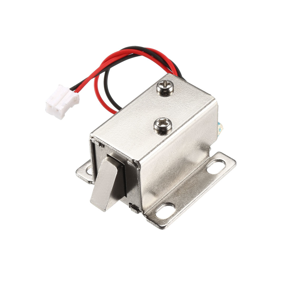 uxcell Uxcell DC 6V 1A 6mm Mini Electromagnetic Solenoid Lock Assembly Tongue Up for Electirc Lock Cabinet Door Lock