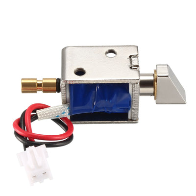 Harfington Uxcell DC 12V 0.43A 4mm Mini Electromagnetic Solenoid Lock Assembly for Electirc Door Lock