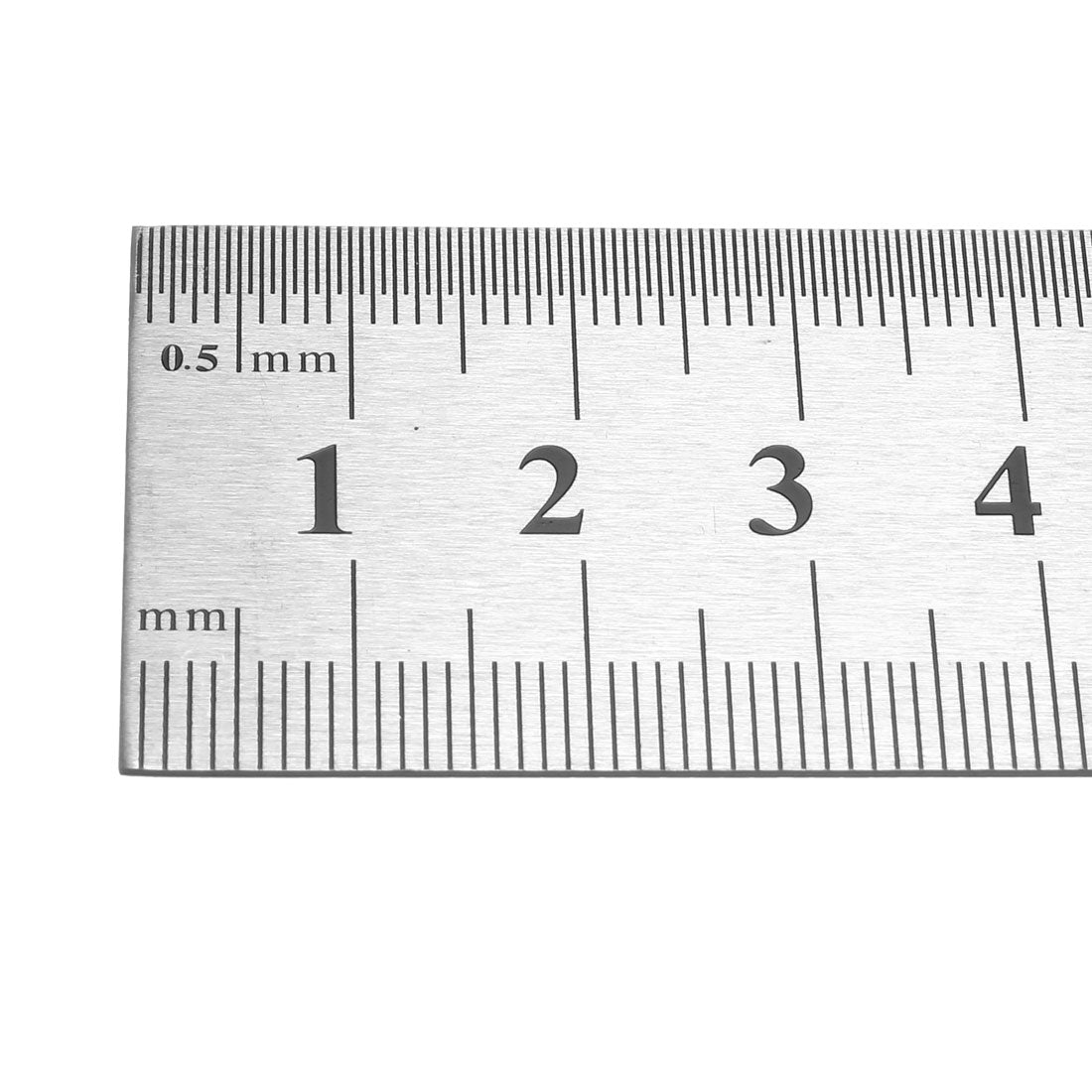 uxcell Uxcell Straight Ruler 400mm 16 Inch Metric Stainless Steel Measuring Ruler Tool with Hanging Hole