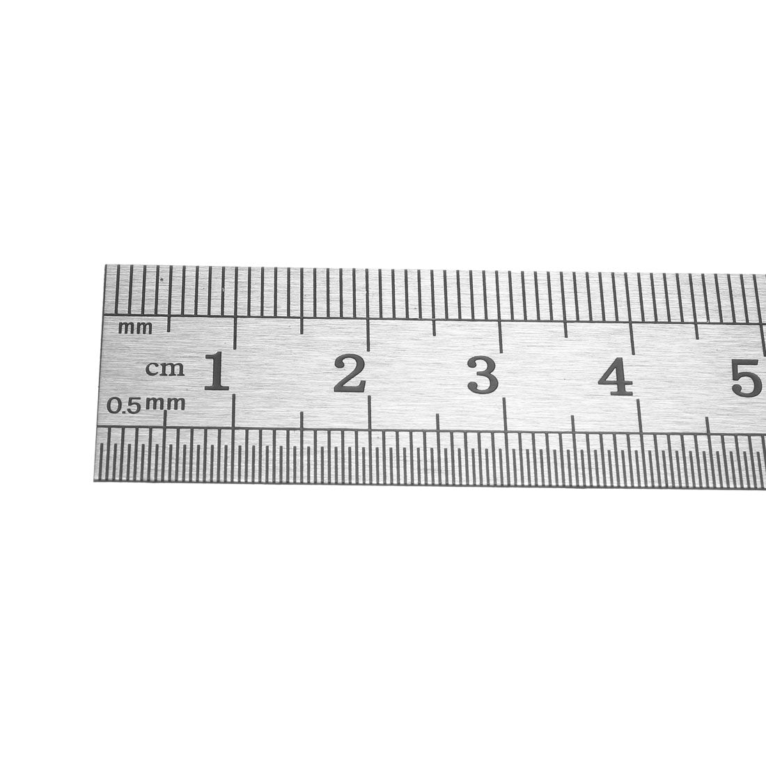 uxcell Uxcell Straight Ruler 150mm 6 Inch Metric Stainless Steel Measuring Ruler Tool with Hanging Hole 5pcs