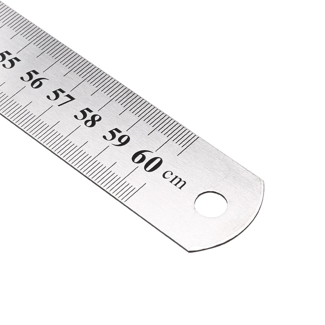 uxcell Uxcell Straight Ruler 600mm 24 Inch Metric Stainless Steel Measuring Ruler Tool 0.7mm Thickness