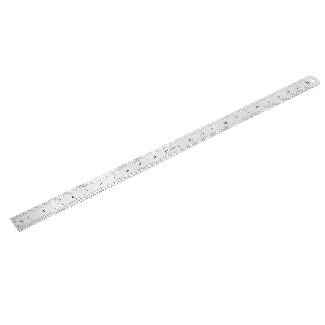 uxcell Uxcell Straight Ruler 600mm 24 Inch Metric Stainless Steel Measuring Ruler Tool 0.7mm Thickness
