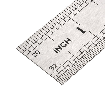 Harfington Uxcell Straight Ruler 500mm 20 Inch Metric Stainless Steel Measuring Ruler Tools with Hanging Hole