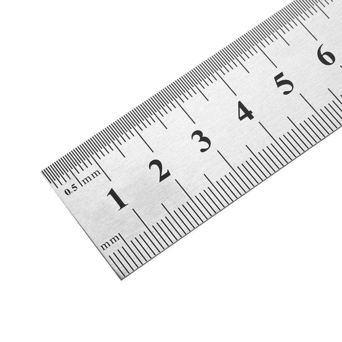 Uxcell Straight Ruler 50cm 20 Inch Metric Stainless Steel Measuring ...