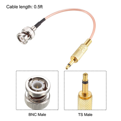 Harfington Uxcell BNC Male to DC Male Coaxial Power Audio Cable
