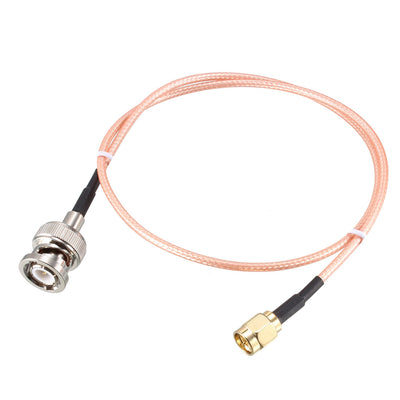 uxcell Uxcell RG316 Coaxial Cable with BNC Male to SMA Male Connectors 50 Ohm Jumper Cable