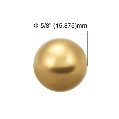 Harfington Uxcell 5/8-inch Precision Solid Brass Bearing Balls 5pcs