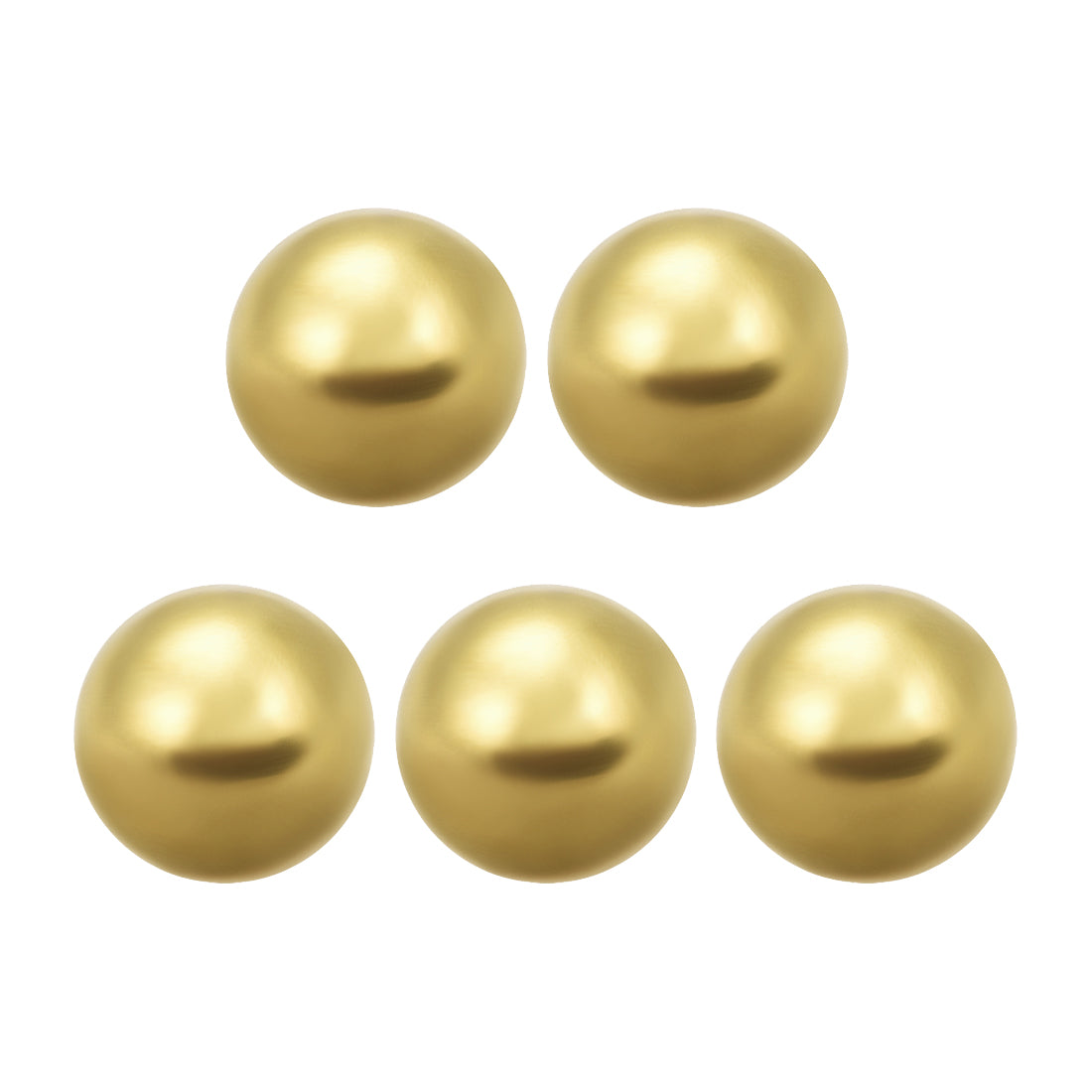 uxcell Uxcell 1/2-inch Precision Solid Brass Bearing Balls 5pcs