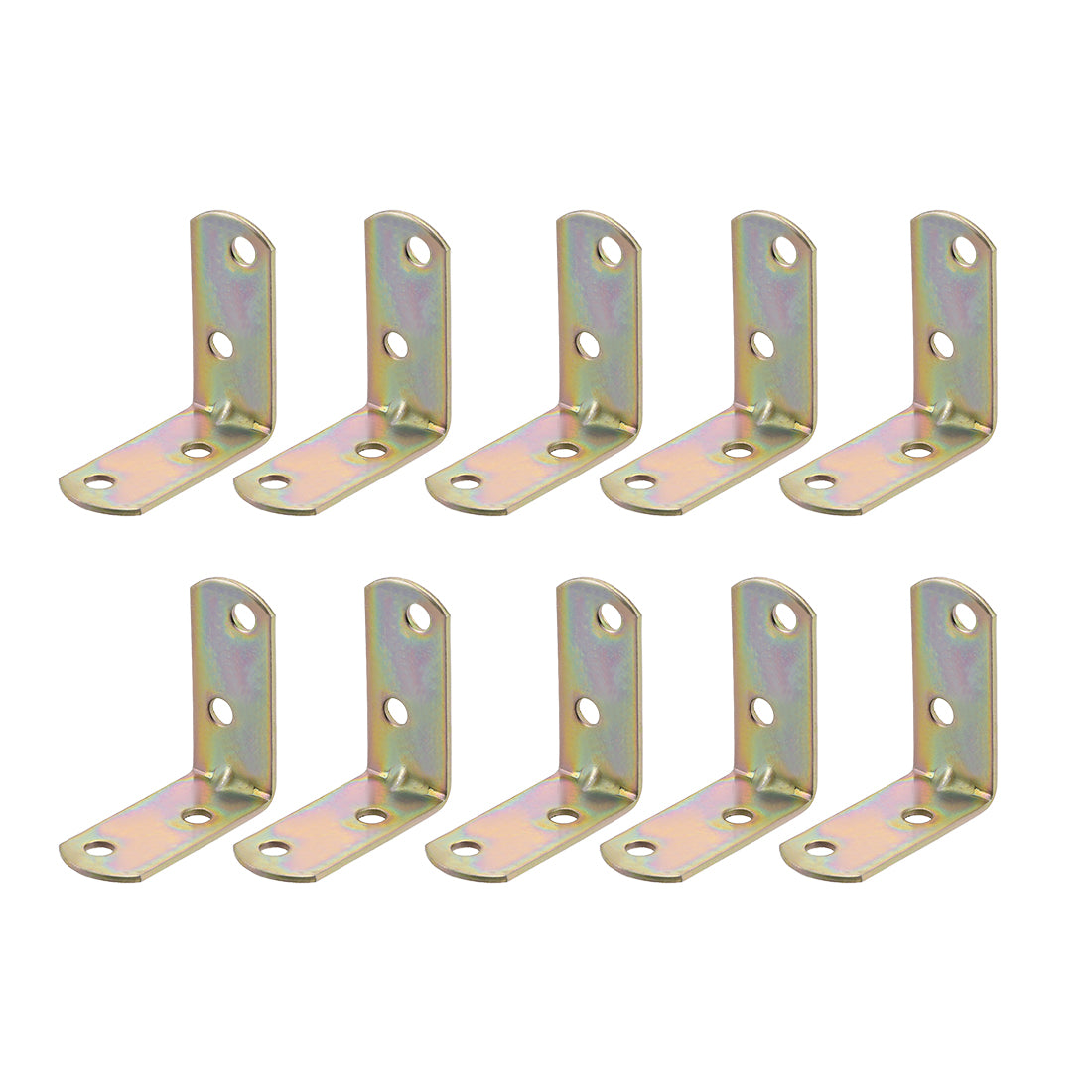 Uxcell Corner Brace, 40mm x 40mm Zinc Plated Joint Right Angle Corner ...