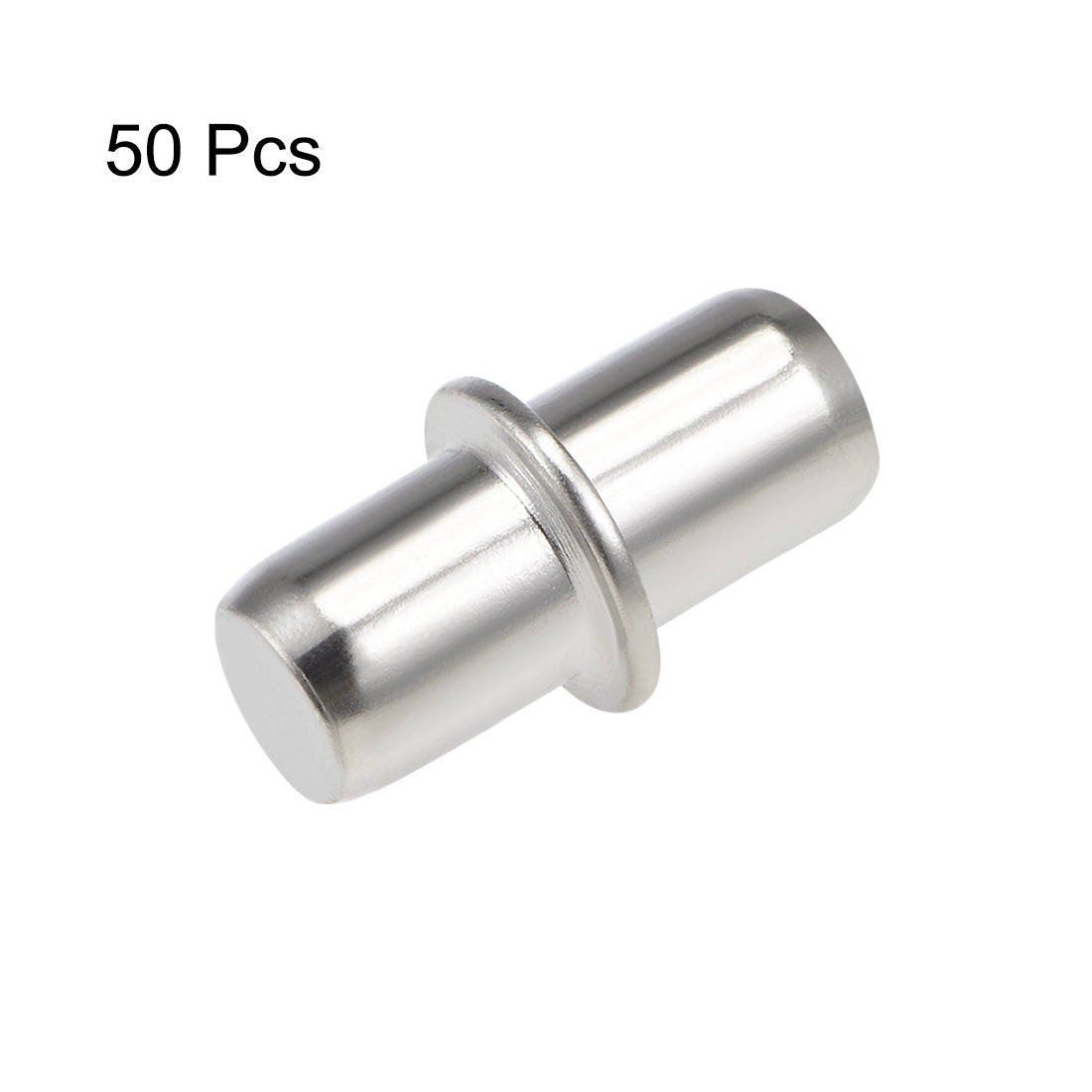 uxcell Uxcell Shelf Bracket Peg 6x15.4mm Nickel Plated Holder Support Pins for Cabinet 50 Pcs